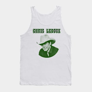 Chris LeDoux 33//green solid style, Tank Top